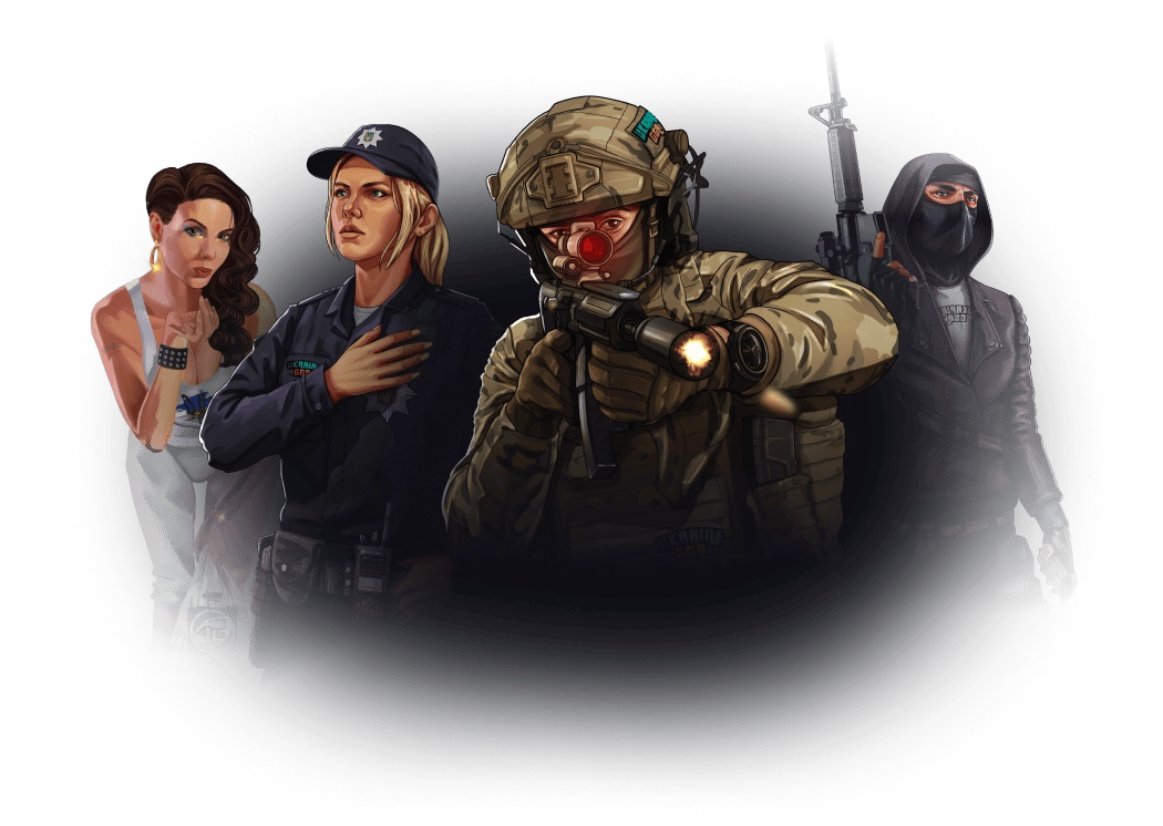 Game characters active